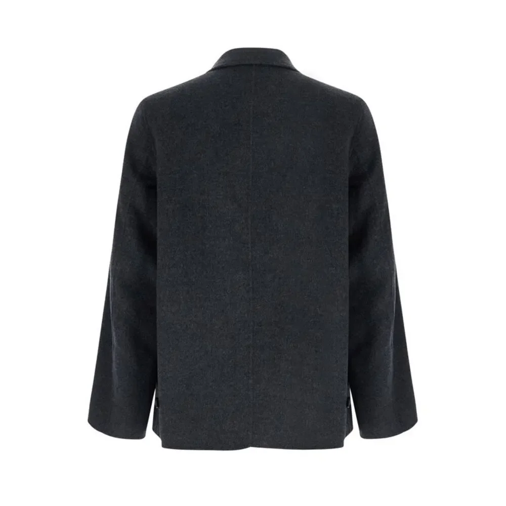 Grifoni Men Double Bluson With Collar And Pockets In Gray Unisex